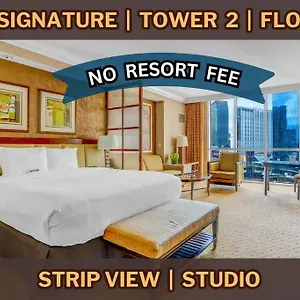 Apartment 11th Floor Mgm Signature Studio:strip View, No Fee, Las Vegas